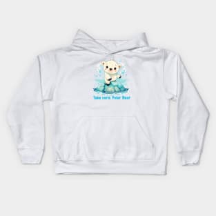 Take care, Polar Bear Kids Hoodie